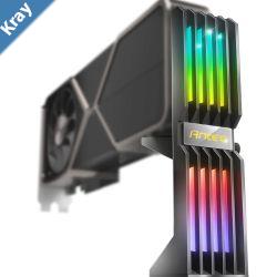 Antec RGB GPU Support Bracket Graphics Card Holder Addressable RGB 5V 3PIN RGB Connector. Black