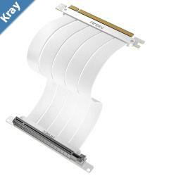 Antec PCIE4.0 Riser Cable 200mm White High Quality Gold Plated and Shielded PCB. Stability and Perforamnce 90  180 Degrees Flexible Cable LS