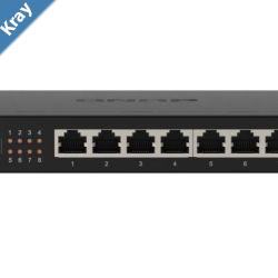 QNAP QSW11088T Instantly upgrade your network to 2.5GbE connectivity 8xPorts 8x2.5GbE 12V1.5A
