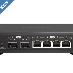 QNAP QSW21042S 2 ports 10GbE SFP 5 ports 2.5GbE RJ45 unmanaged switch