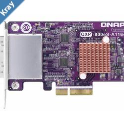 QNAP QXP400eSA1164 1port SFF8088 SATA host bus adapter 4 x SATA 6Gbs  PCIe 3.0 x2 for TL SATA JBOD