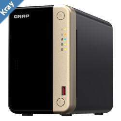 QNAP TS2648G 2Bay desktop NAS 8 GB DDR4 onboard not expandable 2 x 3.52.5 SATA 6Gbs drive bays 2 x M.2 2280 PCIe Gen 3 x1 slots 2 x 2.5GbE