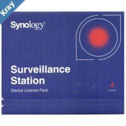 Synology Surveillance Device License Pack For Synology NAS  4 Additional Licenses