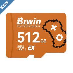 BIWIN ME300512G microSD Express Read  Write Speed up to 900 MBs  800 MBs BAME300512GRGX