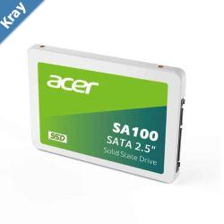 ACER SA100480GB 2.5 SATA lll SSD Writing Speed 493 MBs Reading Speed 560 MBs BL.9BWWA.103 3 Year Warranty ACER SA100480GB 2.5 SATA lll SSD Writing Speed 493 MBs Reading Speed 560 MBs BL.9BWWA.103 3 Year Warranty