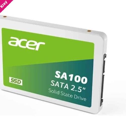 ACER SA100-960GB 2.5″ SATA lll SSD Writing Speed 493 MB/s Reading Speed 560 MB/s BL.9BWWA.104 - 3 Year Warranty