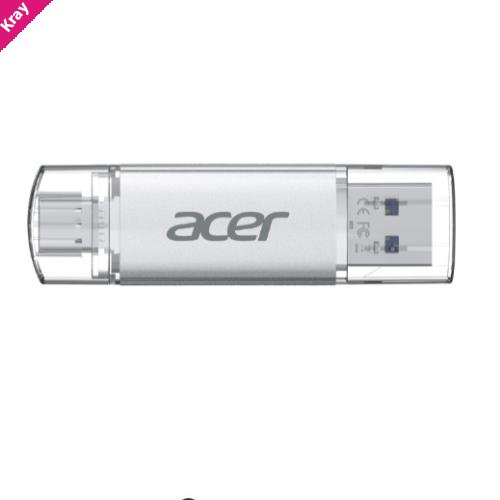 Acer UT300 64GB USB Flash Drive PCBA USB3.0 Gen 1 Type-A/Type-C - 5 Year Warranty