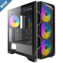 Antec AX1000 ARGB EATX ATX MicroATX ITX LED Control button USB3.0 x2 TypeC 3.2 Gen2 x1 Tempered Glass Side Panel MidTower Gaming Case