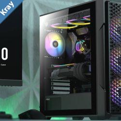 Antec AX90 ATX 2x 360mm Radiator Support 4x ARGB 12CM Fans 3x Front  1x Rear included. RGB controller for six fans. Mesh Tempered Glass Gaming Case
