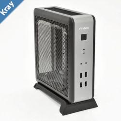 Antec ISK110VESA ITX MB Slim Form Factor case with External 90w PSU. 2 x USB 3.0 and 2 x USB 2.0. HD Audio. VESA 100x 100. Case Nuc LS