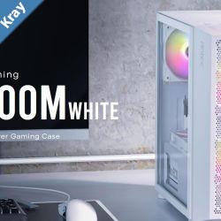 Antec NX200M White mATX ITX Case Large Mesh Front for excellent cooling Side Window 1x 12CM Fan Included Radiator 240mm. GPU 275mm