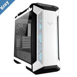 ASUS GT501 TUF Gaming Case White ATX Mid Tower Case With Handle Supports EATX Tempered Glass Panel 4 PreInstalled Fans 3x120mm RBG 1x140mm PWN