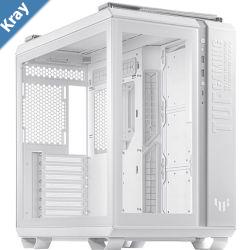 ASUS GT502 TUF Gaming Case White ATX Mid Tower CaseToolFree Side PanelsTempered Glass8 Expansion Slots4 x 2.53.5 Combo Bay