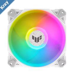 LS ASUS TUF Gaming TF120 ARGB White Fan. Low Noise. PWN Control Antivibration. Doublelayer LED arra .Aura Sync. 250000 hours