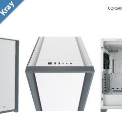 Corsair 5000D TG EATX ATX USB TypeC 2x 120mm Airguide Fans Radiator 360mm. 72 PCI Slots 4x 2.5 SSD 2x 3.5 HDD. VGA 420mm. White. Case LS