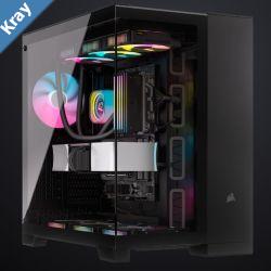 CORSAIR 6500X Tempered Glass ATX MidTower Dual Chamber Cable Management Black Case