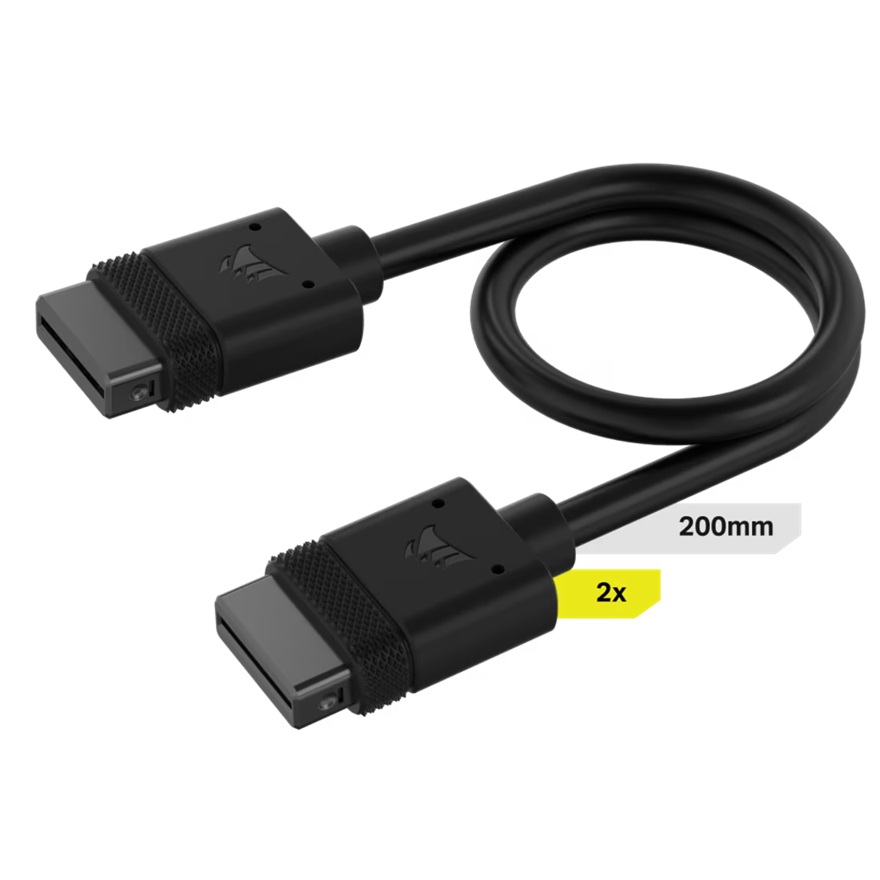Corsair  iCUE LINK Cable  200mm x 1 Black. Straight Connecotrs