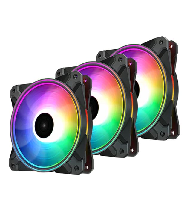 DeepCool CF120 PLUS 3 in 1 3Pack Customisable Addressable RGB LED Lighting 3 PACK