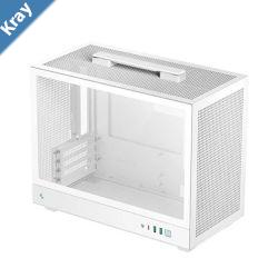DeepCool CH160 PLUS WH Portable MicroATX Compact Case USB3.02 Gen2 TypeC x1 AudioMic1
