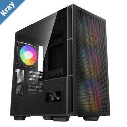 DeepCool CH560 DIGITAL High Airflow MidTower Case MiniITX MicroATX ATX EATX Magnetic Hybrid MeshTempered Glass 3 PreInstalled 140mm ARGB F