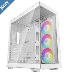 DeepCool CH780 White Panoramic Tempered Glass ATX Case 1 x PreInstalled Fans GPU up to 480mm USB3.04 Audio1 TypeC1