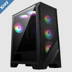 MSI MAG FORGE 120A AIRFLOW ATX Case 2x USB 3.2 1x Micin  Audioout 1x LED 3x 2.5 2x 2.53.5 ATX  MicroATX  MiniITX