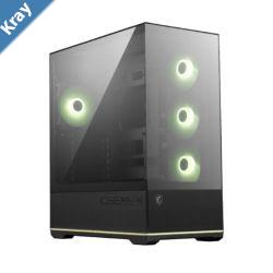MSI MAG PANO 110R PZ  BLACK Micro ATX Case 2 x USB 5Gbps  1x USB C 20Gbps 1 x AudioOut  Mic 3x 2.5 2x 3.5 Micro ATX  Mini ITXNEW