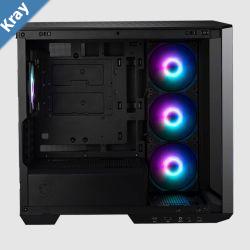 MSI MAG PANO 100R PZ BLACK Micro ATX Case 2 x USB 5Gbps  1x USB C 20Gbps 1 x AudioOut  Mic 3x 2.5 2x 3.5 Micro ATX  Mini ITXNEW