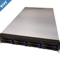 TGC Rack Mountable Server Chassis 2U 680mm 8x 3.5 HotSwap Bays 2x 2.5 Fixed Bays up to EATX Motherboard 7x LP PCIe 2U PSU Required