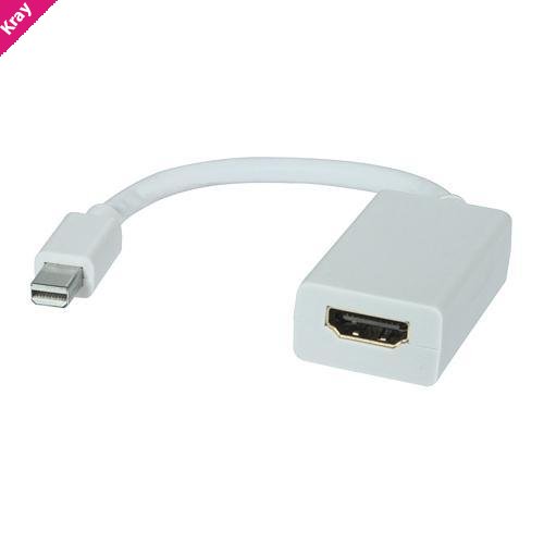 8ware Mini DisplayPort DP to HDMI Cable 20cm - 20 pins Male to Female 1080P Adapter Converter for Macbook Air iPad Pro Microsoft Surface