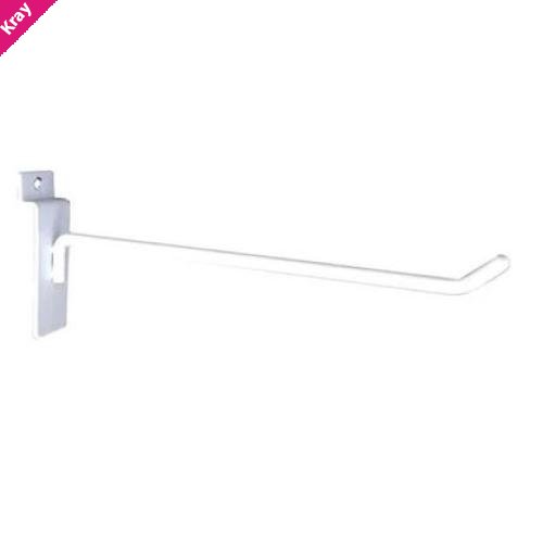 8ware 32cm Universal Hooks Peg Board (Pack of 10) for Slat Wall Grooved Panel for Retail Shop Cable Display Shelf - 32x26x20 cm for CB8W-DISPLAYSTAND2