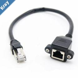 8Ware RJ45 Male to Female Cat5e Network Ethernet Cable 2m Black Standard network extension cable