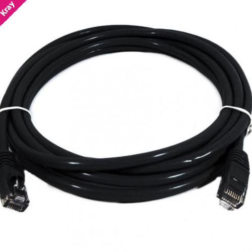 8Ware CAT6 Cable 0.25m - Black Premium RJ45 Ethernet Network LAN UTP Patch Cord 26AWG CU Jacket