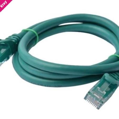8Ware CAT6 Cable 0.25m - Green Premium RJ45 Ethernet Network LAN UTP Patch Cord 26AWG CU Jacket
