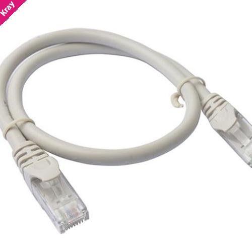 8Ware CAT6 Cable 0.25m - Grey Premium RJ45 Ethernet Network LAN UTP Patch Cord 26AWG CU Jacket