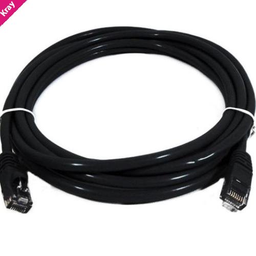 8Ware CAT6 Cable 0.5m - Black Premium RJ45 Ethernet Network LAN UTP Patch Cord 26AWG CU Jacket