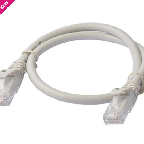 8Ware CAT6 Cable 0.5m - Grey Premium RJ45 Ethernet Network LAN UTP Patch Cord 26AWG CU Jacket
