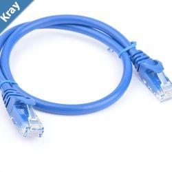 8Ware CAT6A Cable 0.25m 25cm  Blue Color RJ45 Ethernet Network LAN UTP Patch Cord Snagless
