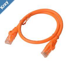 8Ware CAT6A Cable 0.25m 25cm  Orange Color RJ45 Ethernet Network LAN UTP Patch Cord Snagless