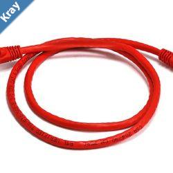8Ware CAT6A Cable 0.25m 25cm  Red Color RJ45 Ethernet Network LAN UTP Patch Cord Snagless