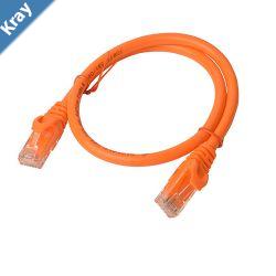 8Ware CAT6A Cable 0.5m 50cm  Orange Color RJ45 Ethernet Network LAN UTP Patch Cord Snagless