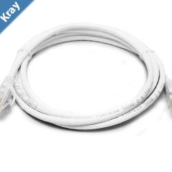 8Ware CAT6A Cable 0.5m 50cm  White Color RJ45 Ethernet Network LAN UTP Patch Cord Snagless