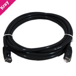 8Ware CAT6A Cable 0.25m (25cm) - Black Color RJ45 Ethernet Network LAN UTP Patch Cord Snagless