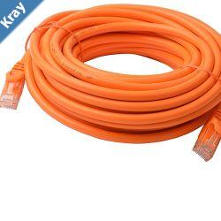 8Ware CAT6A Cable 10m  Orange Color RJ45 Ethernet Network LAN UTP Patch Cord Snagless