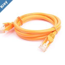 8Ware CAT6A Cable 1m  Organge Color RJ45 Ethernet Network LAN UTP Patch Cord Snagless
