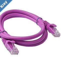 8Ware CAT6A Cable 1m  Purple Color RJ45 Ethernet Network LAN UTP Patch Cord Snagless