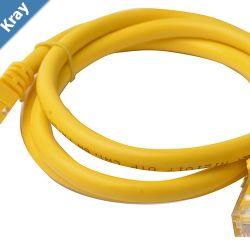 8Ware CAT6A Cable 1m  Yellow Color RJ45 Ethernet Network LAN UTP Patch Cord Snagless