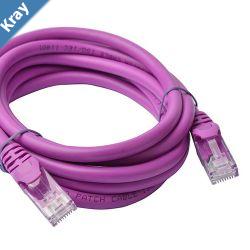 8Ware CAT6A Cable 2m  Purple Color RJ45 Ethernet Network LAN UTP Patch Cord Snagless