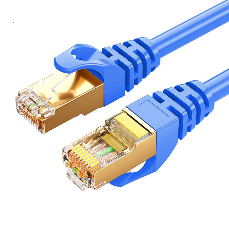 8Ware CAT7 Cable 1m 100cm  Blue Color RJ45 Ethernet Network LAN UTP Patch Cord Snagless