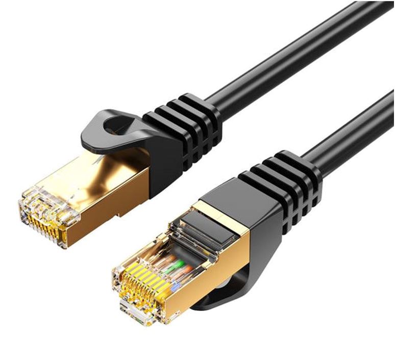 8Ware CAT7 Cable 2m  Black Color RJ45 Ethernet Network LAN UTP Patch Cord Snagless